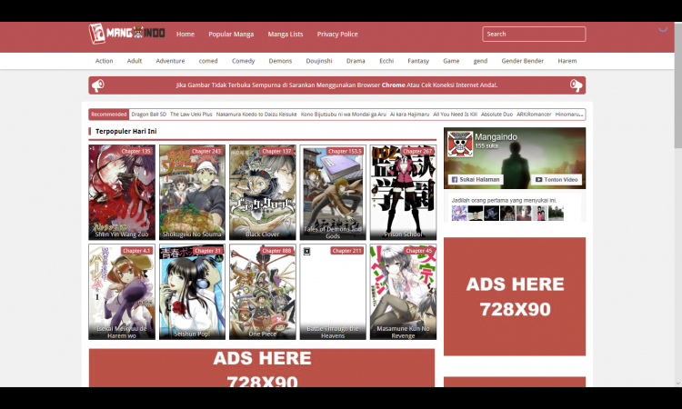 Website Manga Umur 3 Bulan
