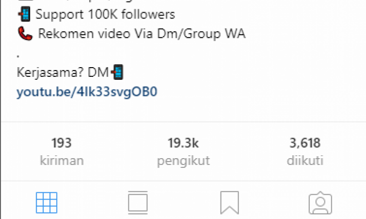 Akun Instagram 19k Followers REAL INDO