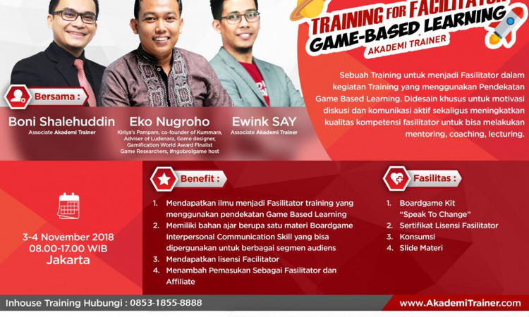 Training For Fasilitator ( Game Based Learning ) by Akademi Trainer